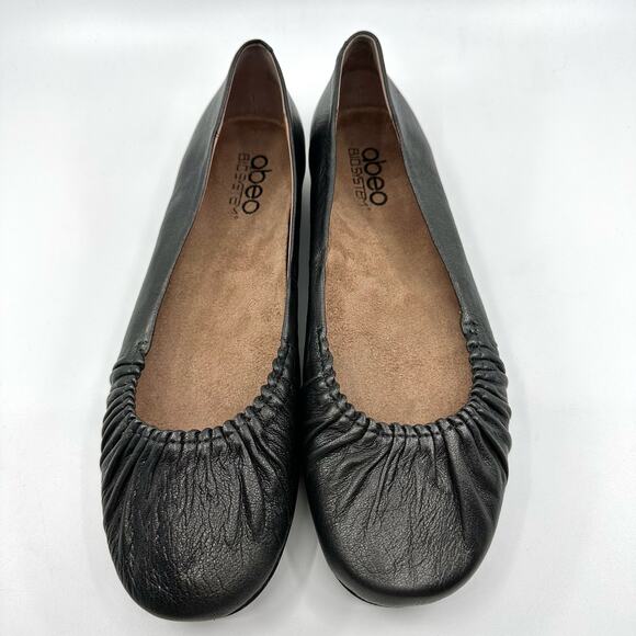 Abeo Taylin Neutral WMNS Metallic Leather Slip On Ballet Flats US 10N Gray AT018 - Picture 2 of 8